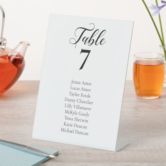 Elegant minimalistisch bruiloft reclamebord met voetstuk (Insitu)