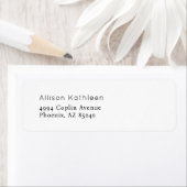 Elegant Minimalistisch Bruiloftsetiket Etiket (Insitu)