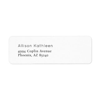 Elegant Minimalistisch Bruiloftsetiket Etiket