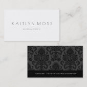 Elegant minimalistisch Classy Chic Salon Visitekaa Visitekaartje (Voorkant / Achterkant)
