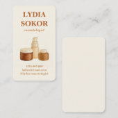 Elegant minimalistisch cosmetoloog Visitekaartje (Voorkant / Achterkant)