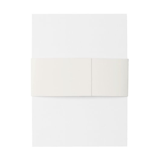 Elegant minimalistisch Cream Beige Wedding Suite Uitnodigingen Wikkel (Achterkant Voorbeeld)