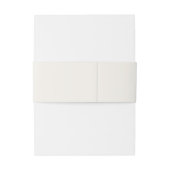 Elegant minimalistisch Cream Beige Wedding Suite Uitnodigingen Wikkel (Achterkant Voorbeeld)