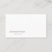 Elegant minimalistisch design met moderne aantrekk visitekaartje (Voorkant)