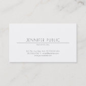 Elegant minimalistisch design Professional-flatpan Visitekaartje (Voorkant)