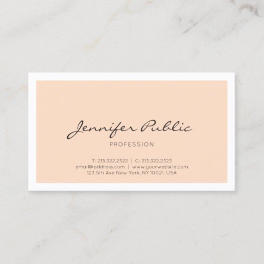 Elegant minimalistisch design Professional Modern Visitekaartje (Voorkant)