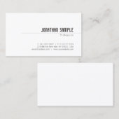 Elegant Minimalistisch design Professional-platfor Visitekaartje (Voorkant / Achterkant)
