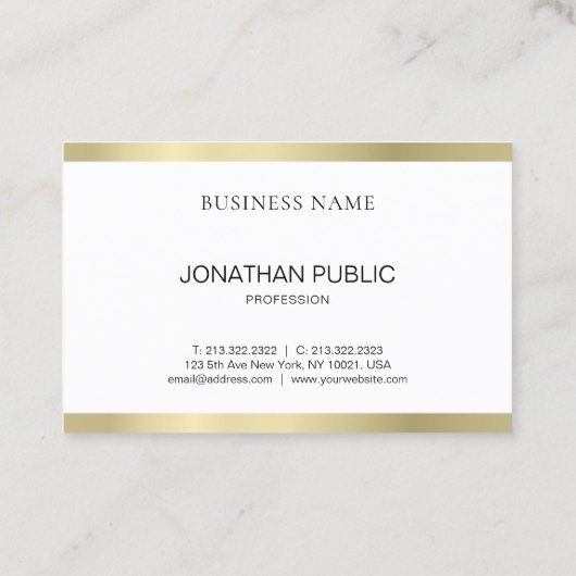 Elegant Minimalistisch design Professional-platfor Visitekaartje (Achterkant)