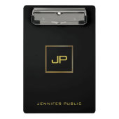 Elegant minimalistisch design Trendy Modern Monogr Mini Klembord (Voorkant)