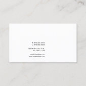 Elegant minimalistisch design — witte, moderne Sja Visitekaartje (Achterkant)