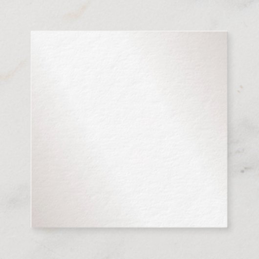 Elegant minimalistisch design, zilver, luxe look vierkante visitekaartje (Achterkant)