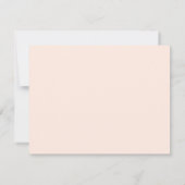 Elegant minimalistisch donkere peach Save the Date (Achterkant)