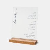 Elegant Minimalistisch Drankmenu Bord (Hoek)
