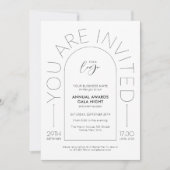 Elegant minimalistisch eenvoudig boogzakelijk even kaart (Voorkant)