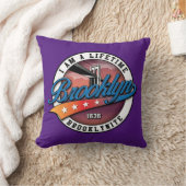 Elegant Minimalistisch Eenvoudig Brooklyn Logo-ont Kussen (Deken)