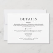 Elegant Minimalistisch Eenvoudig bruiloft - Gegeve Kaart (Voorkant)