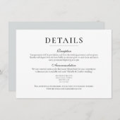 Elegant Minimalistisch Eenvoudig bruiloft - Gegeve Kaart (Voorkant / Achterkant)