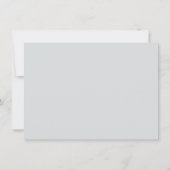 Elegant Minimalistisch Eenvoudig bruiloft - Gegeve Kaart (Achterkant)