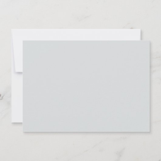 Elegant Minimalistisch Eenvoudig bruiloft - Gegeve Kaart (Achterkant)