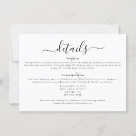 Elegant Minimalistisch Eenvoudig bruiloft - Gegeve Kaart