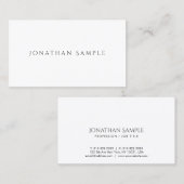 Elegant minimalistisch eenvoudig laagje modern visitekaartje (Voorkant / Achterkant)