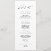 Elegant Minimalistisch Eenvoudig Wit Let's Eat Bru Menu (Voorkant)