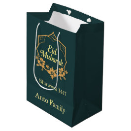 Elegant Minimalistisch Eid Mubarak Cadeau Medium Cadeauzakje