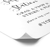 Elegant Minimalistisch Eucalyptus Selfie Station B Poster (Hoek)