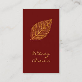 Elegant minimalistisch folie bladgoud visitekaartj visitekaartje