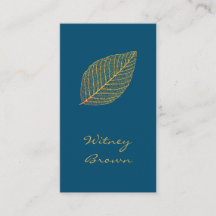 Elegant minimalistisch folie bladgoud visitekaartj