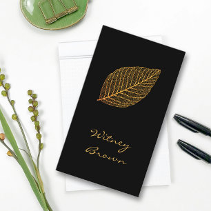 Elegant minimalistisch folie bladgoud visitekaartj visitekaartje