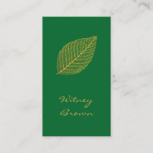 Elegant minimalistisch folie bladgoud visitekaartj