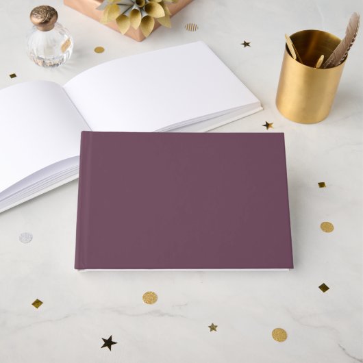 Elegant Minimalistisch Folie Gastboek Gastenboek (Voorkant open)