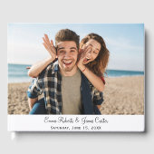 Elegant minimalistisch fotogastenboek gastenboek (Voorkant)