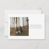 Elegant minimalistisch fotohandgeschreven script kaart (Achterkant)