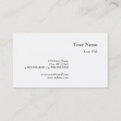 Elegant Minimalistisch Gavel Rechter Attorney Busi Visitekaartje (Achterkant)