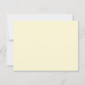 Elegant minimalistisch geel sparen de Datum Foto Save The Date (Achterkant)