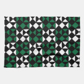 Elegant minimalistisch geometrisch patroon theedoek (Horizontaal)