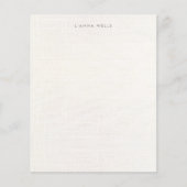 Elegant minimalistisch gepersonaliseerd linnen (af (Voorkant)