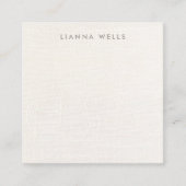 Elegant minimalistisch gepersonaliseerd linnen (af informatiekaartje (Voorkant)