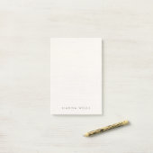 Elegant minimalistisch gepersonaliseerd linnen (af post-it® notes (Op bureau)