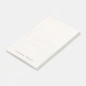 Elegant minimalistisch gepersonaliseerd linnen (af post-it® notes (Schuin)