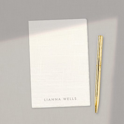 Elegant minimalistisch gepersonaliseerd linnen (af post-it® notes