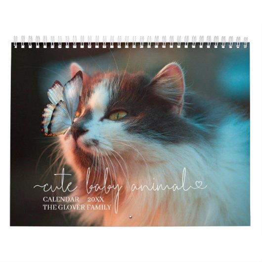 Elegant minimalistisch gepersonaliseerde moderne P Kalender (Hoes)