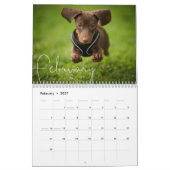 Elegant minimalistisch gepersonaliseerde moderne P Kalender (Feb 2027)