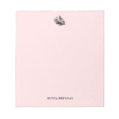 Elegant minimalistisch geraffineerd blauw schuimvo notitieblok (Voorkant)