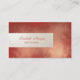 Elegant minimalistisch, gestreept, rood visitekaartje