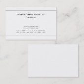 Elegant Minimalistisch Gewoon modern design Trendy Visitekaartje (Voorkant / Achterkant)