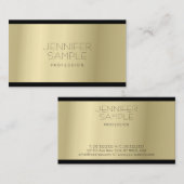 Elegant minimalistisch glamoureus Gold Kijk in de  Visitekaartje (Voorkant / Achterkant)