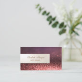 Elegant minimalistisch, glanzend, eenvoudig glitte visitekaartje (Staand voorkant)